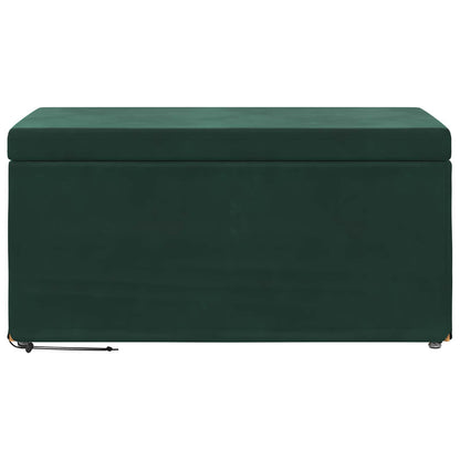 Hocker Dunkelgrün 81 x 41 x 40 cm Samt und Engineering Holz