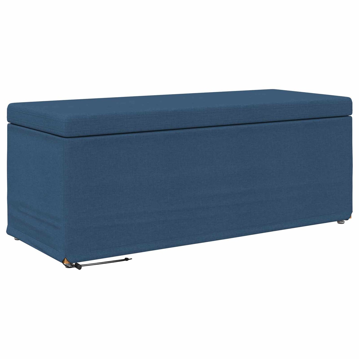Hocker Blau 101 x 41 x 40 cm Stoff und Pressholz