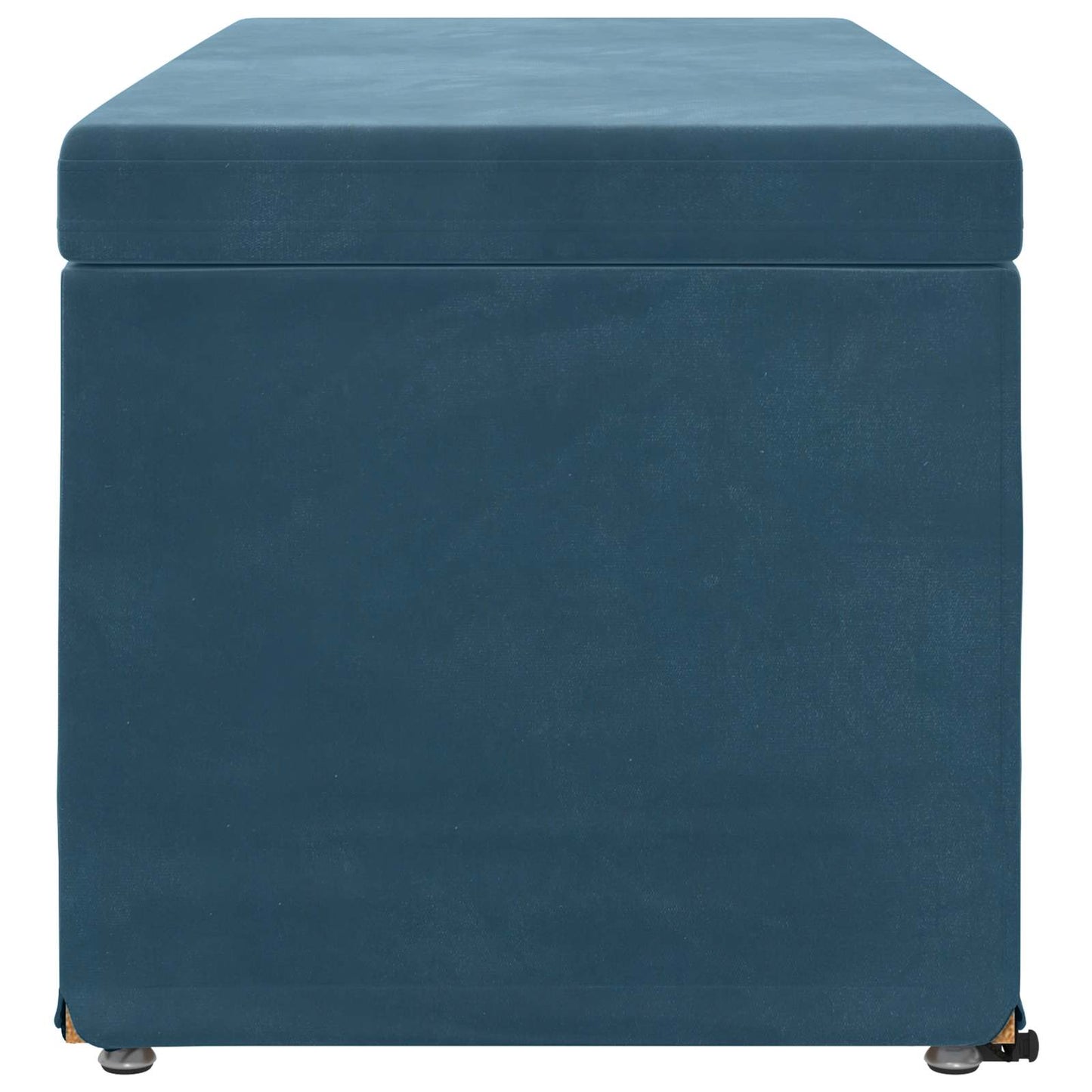 Hocker Blau 101 x 41 x 40 cm Samt und Engineering Holz