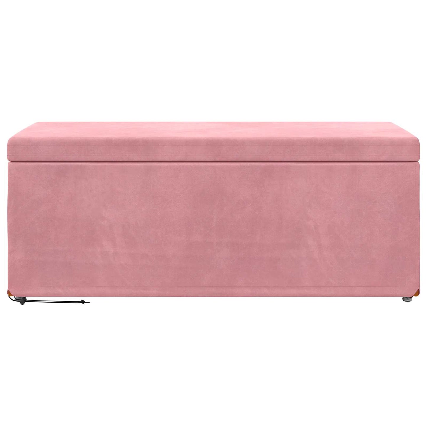 Hocker Rosa 101 x 41 x 40 cm Samt und Engineering Holz