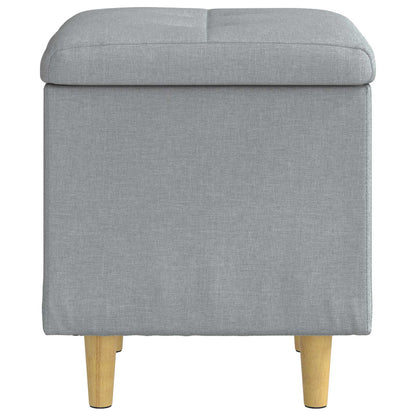 Ottoman mit Stauraum Hellgrau 40 x 40 x 45 cm Stoff