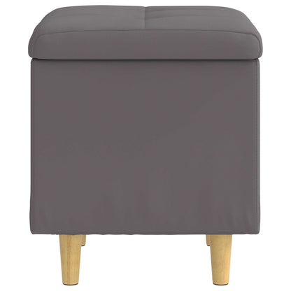 Aufbewahrungsottomane Grau 40 x 40 x 45 cm Kunstleder