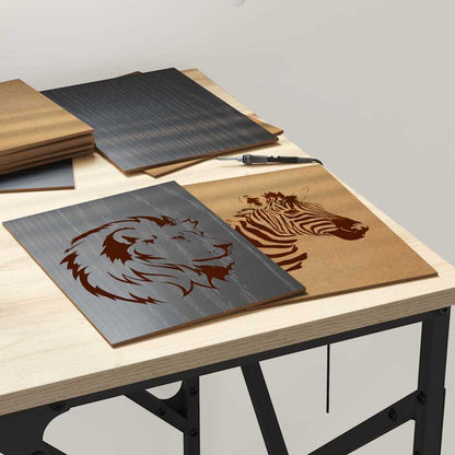 Dekoplatten 50 pcs Schwarz Eichen-Optik 15 x 21 x 0,27 cm