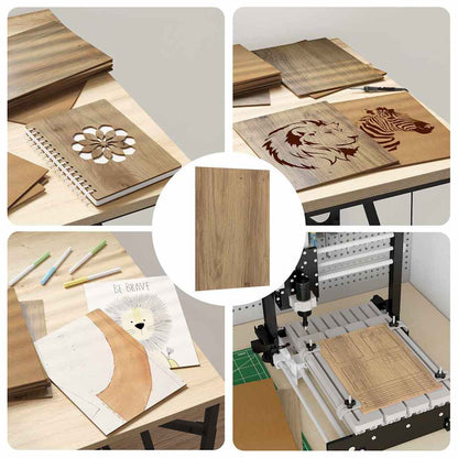 Dekoplatten 12 pcs Artisan-Eiche 15 x 21 x 0,27 cm