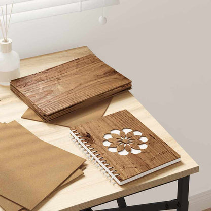 Dekoplatten 12 pcs Altholz 21 x 30 x 0,27 cm Holzwerkstoff