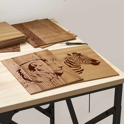 Dekoplatten 12 pcs Altholz 21 x 30 x 0,27 cm Holzwerkstoff