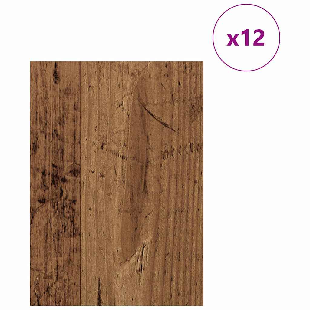 Dekoplatten 12 pcs Altholz 21 x 30 x 0,27 cm Holzwerkstoff