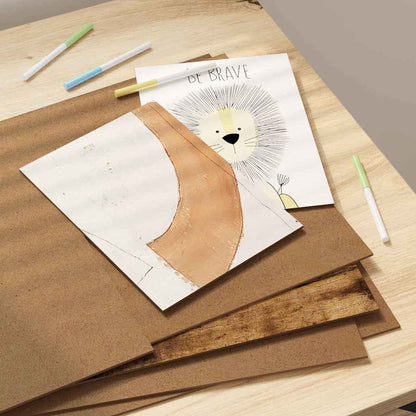 Dekoplatten 50 pcs Geräucherte Eiche 30 x 42 x 0,27 cm