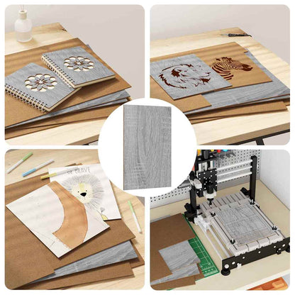 Dekoplatten 50 pcs Graues Sonoma 30 x 42 x 0,27 cm