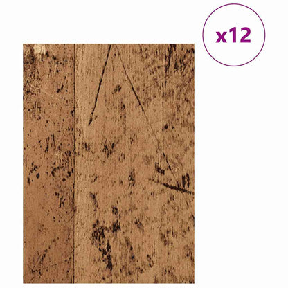 Dekoplatten 12 pcs Altholz 30 x 42 x 0,27 cm Holzwerkstoff
