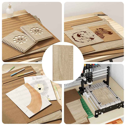 Dekoplatten 12 pcs Sonoma-Eiche 40 x 60 x 0.27 cm Holzwerkstoff