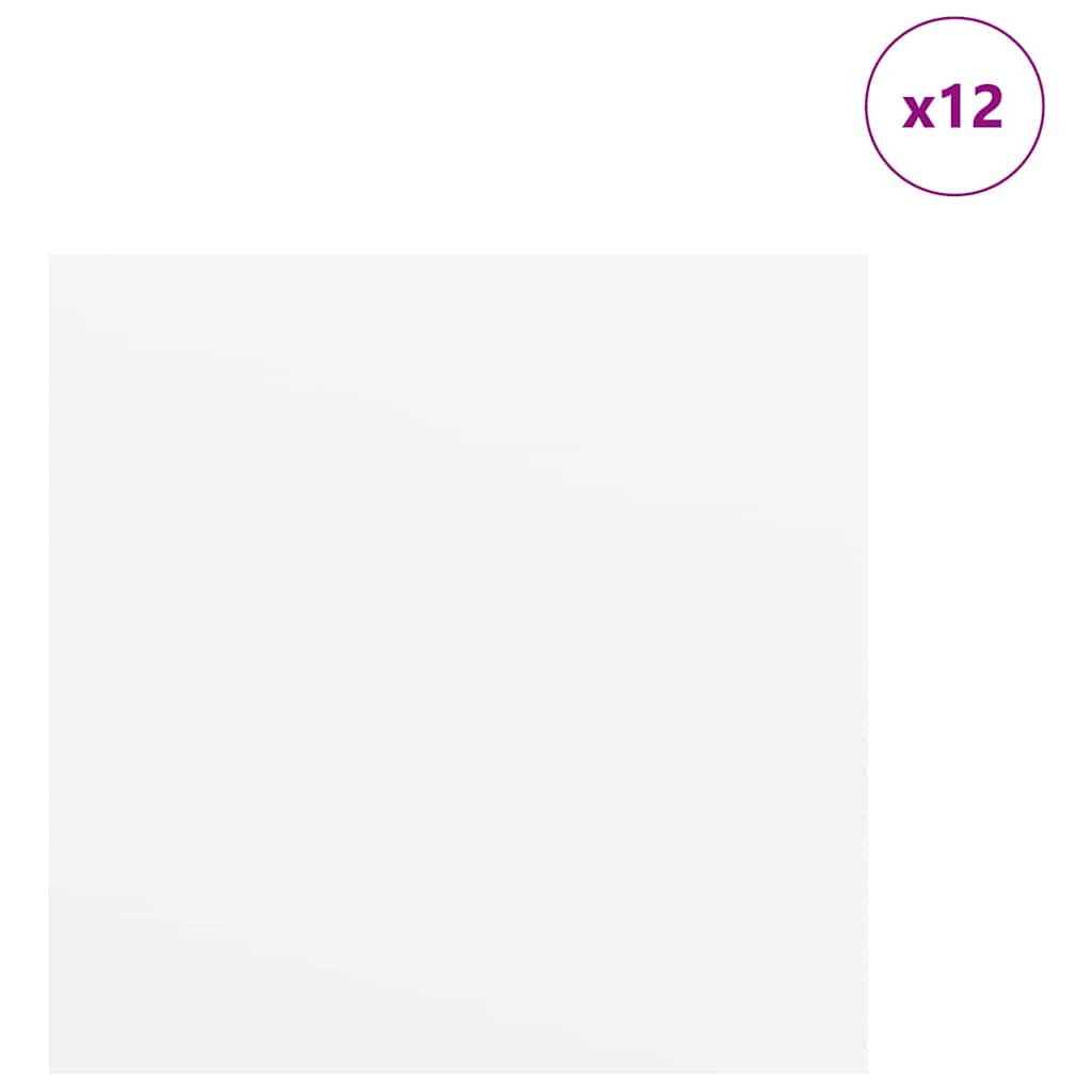 Dekoplatten 12 pcs Weiß 30 x 30 x 0,27 cm Holzwerkstoff