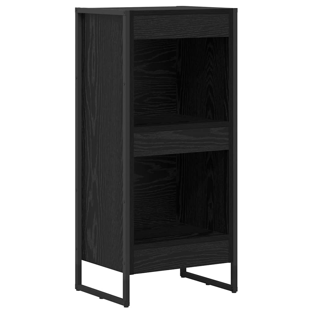 vidaXL Bücherregal Schwarz Eichen-Optik 80 x 30 x 155 cm Holzwerkstoff