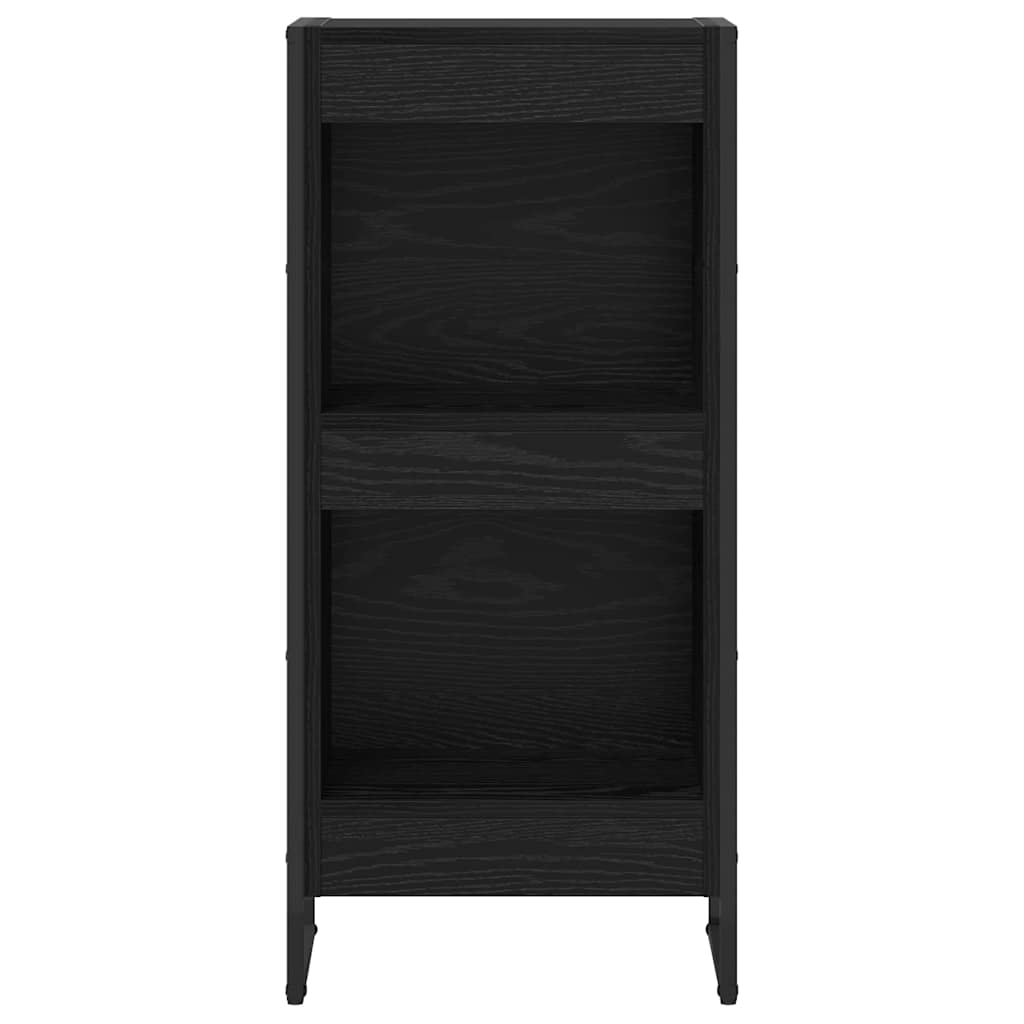 vidaXL Bücherregal Schwarz Eichen-Optik 80 x 30 x 155 cm Holzwerkstoff