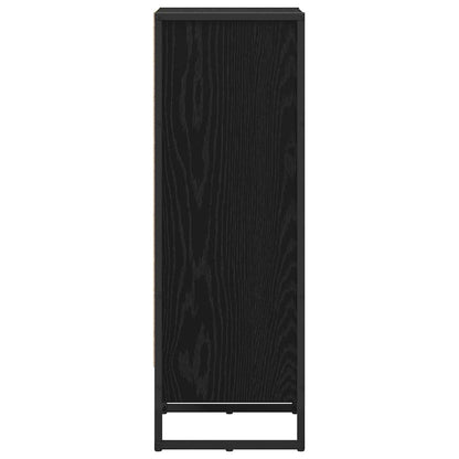 vidaXL Bücherregal Schwarz Eichen-Optik 80 x 30 x 155 cm Holzwerkstoff