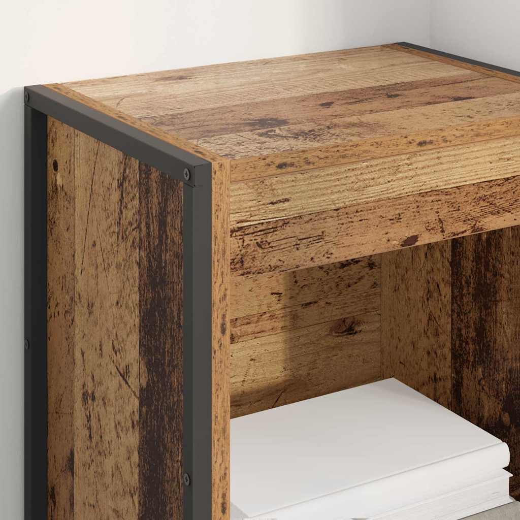 vidaXL Bibliothèque en bois de récupération 80 x 30 x 155 cm Bois d'ingénierie