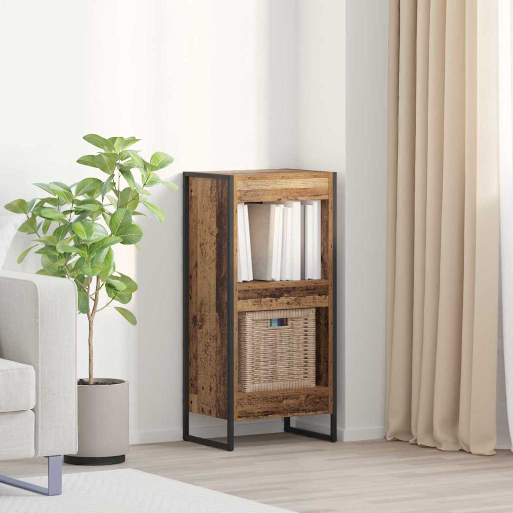 vidaXL Bibliothèque en bois de récupération 80 x 30 x 155 cm Bois d'ingénierie
