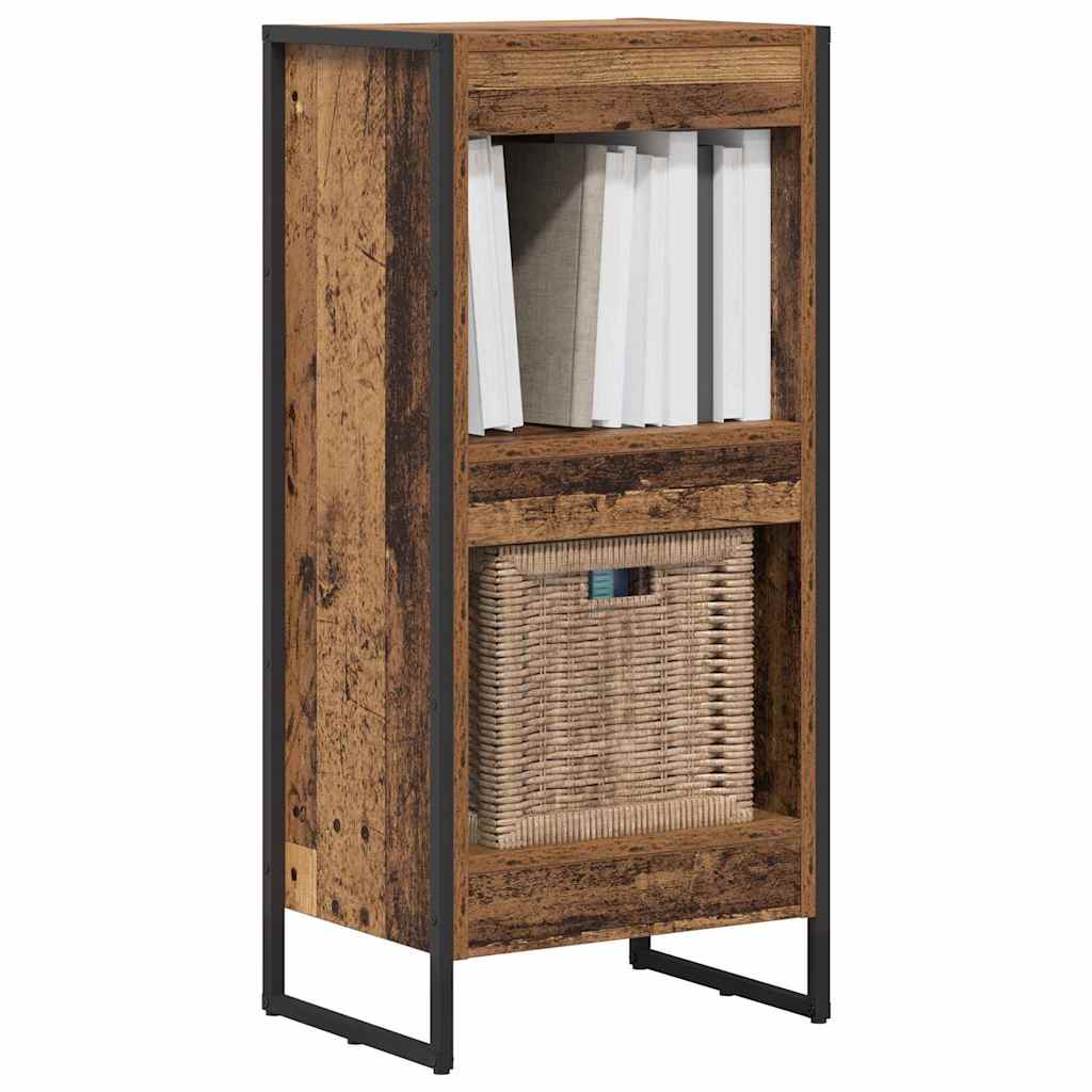 vidaXL Bibliothèque en bois de récupération 80 x 30 x 155 cm Bois d'ingénierie