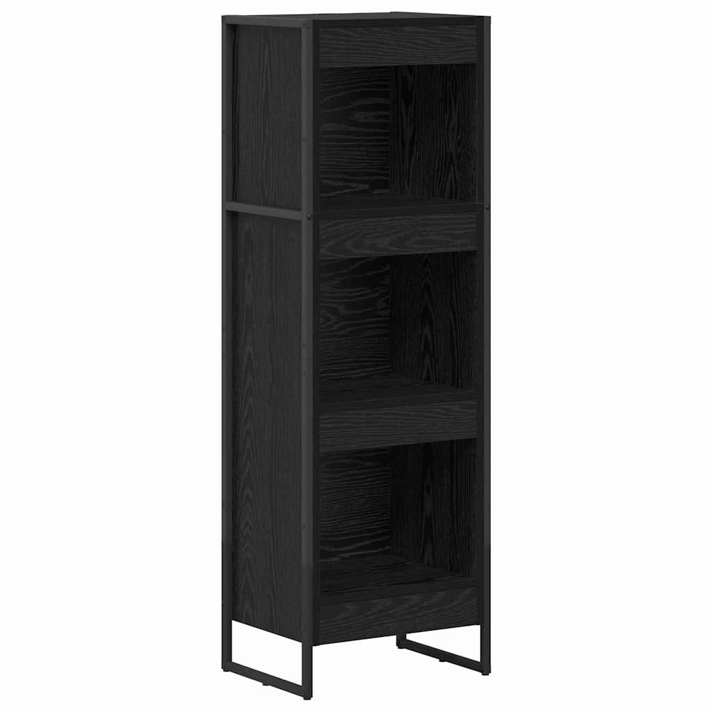 vidaXL Bücherregal Schwarz Eichen-Optik 80 x 30 x 155 cm Holzwerkstoff