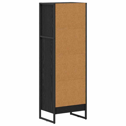 vidaXL Bücherregal Schwarz Eichen-Optik 80 x 30 x 155 cm Holzwerkstoff