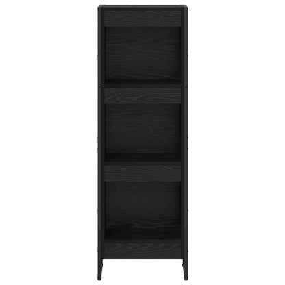 vidaXL Bücherregal Schwarz Eichen-Optik 80 x 30 x 155 cm Holzwerkstoff