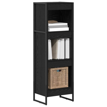vidaXL Bücherregal Schwarz Eichen-Optik 80 x 30 x 155 cm Holzwerkstoff