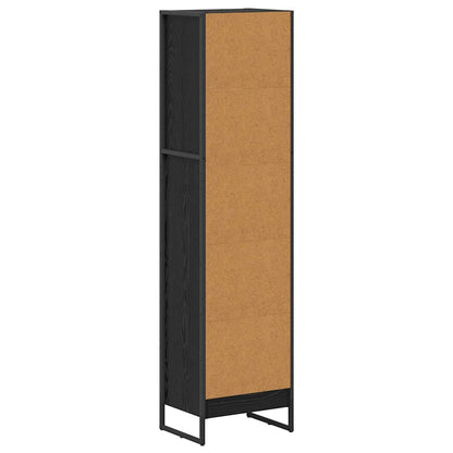 vidaXL Bücherregal Schwarz Eichen-Optik 80 x 30 x 155 cm Holzwerkstoff