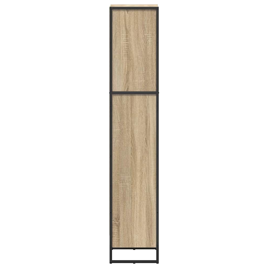 vidaXL Bücherregal Sonoma 80 x 30 x 155 cm Holzwerkstoff