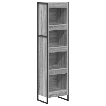 vidaXL Bücherregal Graues Sonoma 80 x 30 x 155 cm Holzwerkstoff
