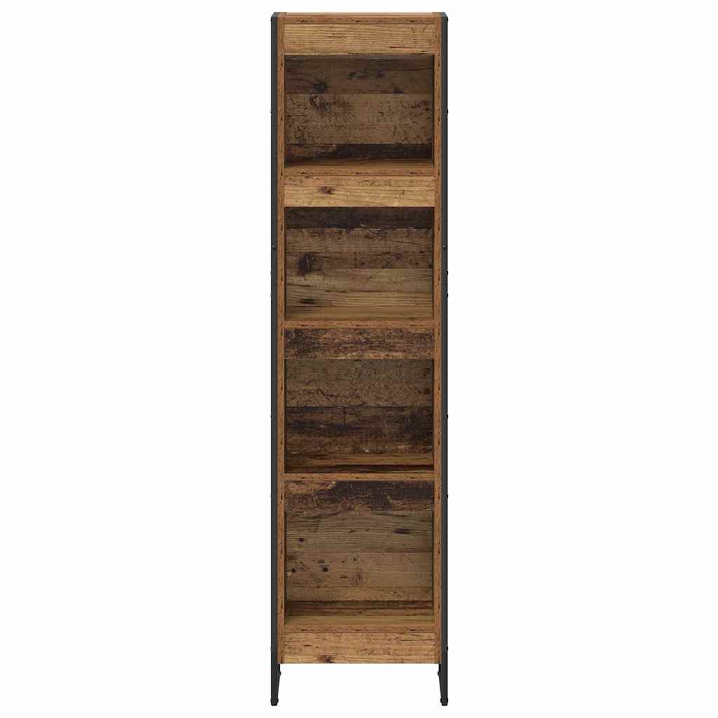 vidaXL Bibliothèque en bois de récupération 80 x 30 x 155 cm Bois d'ingénierie