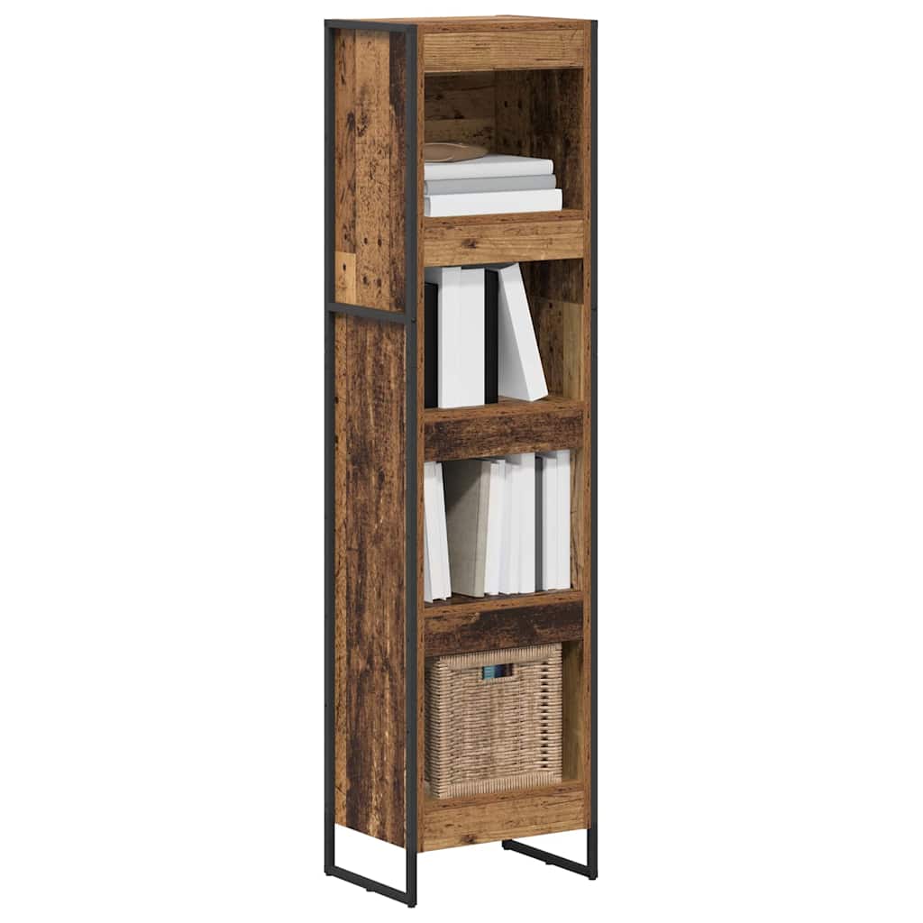 vidaXL Bibliothèque en bois de récupération 80 x 30 x 155 cm Bois d'ingénierie