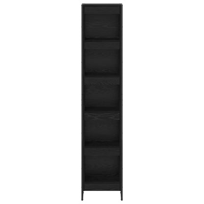 vidaXL Bücherregal Schwarz Eichen-Optik 80 x 30 x 155 cm Holzwerkstoff