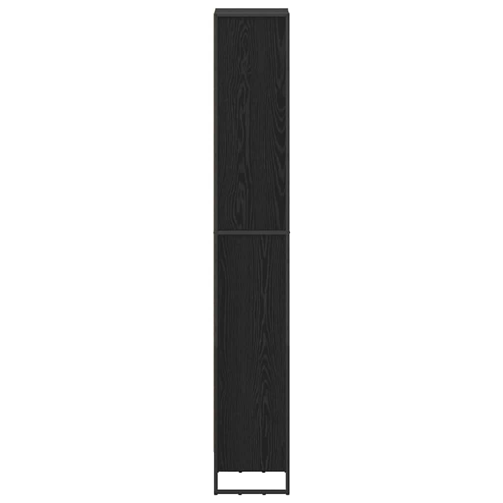 vidaXL Bücherregal Schwarz Eichen-Optik 80 x 30 x 155 cm Holzwerkstoff