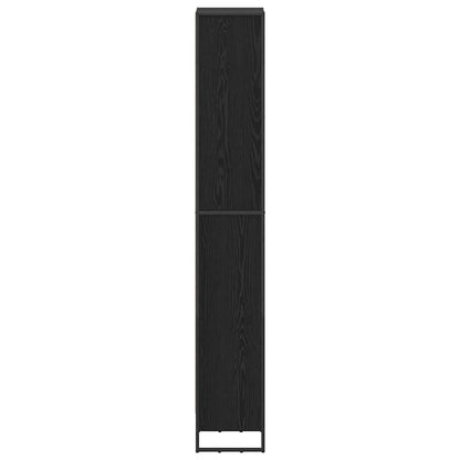 vidaXL Bücherregal Schwarz Eichen-Optik 80 x 30 x 155 cm Holzwerkstoff