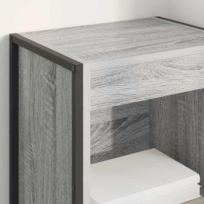 vidaXL Bücherregal Graues Sonoma 80 x 30 x 155 cm Holzwerkstoff