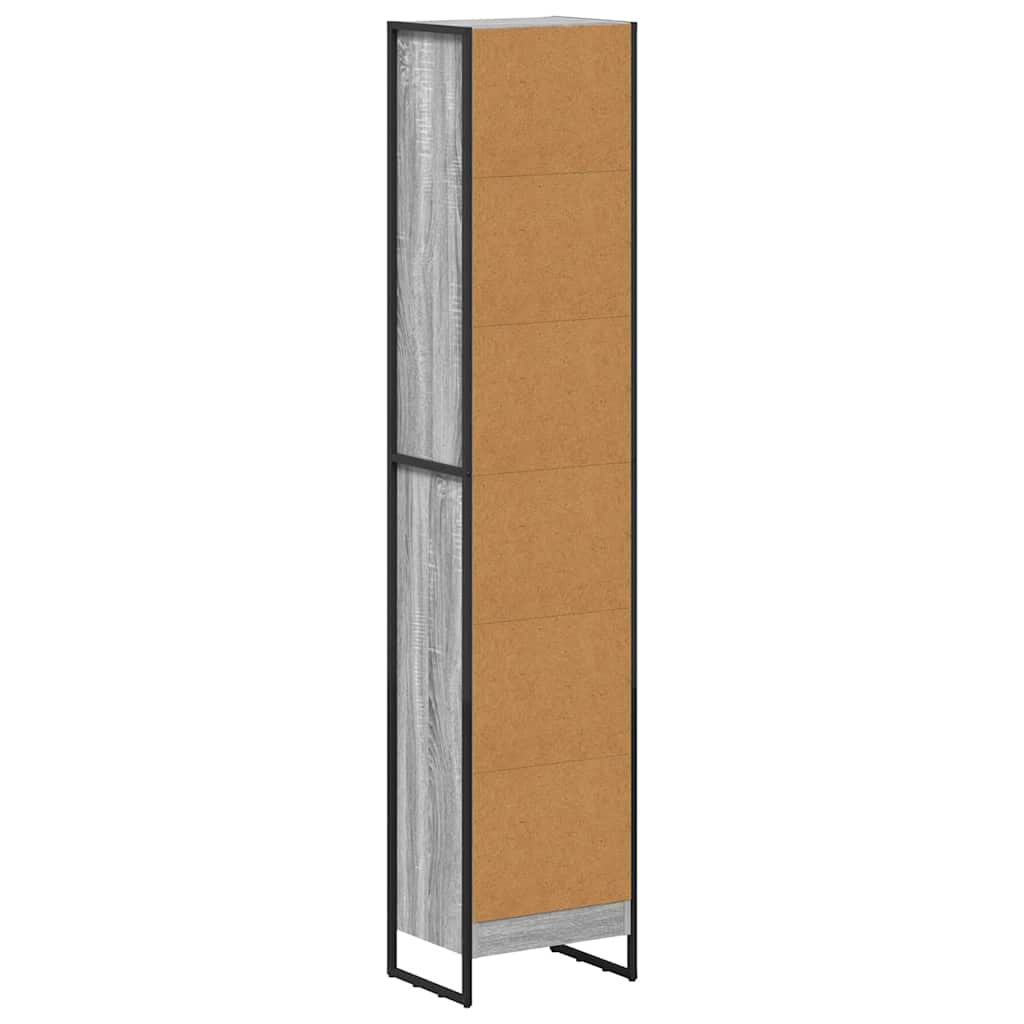 vidaXL Bücherregal Graues Sonoma 80 x 30 x 155 cm Holzwerkstoff