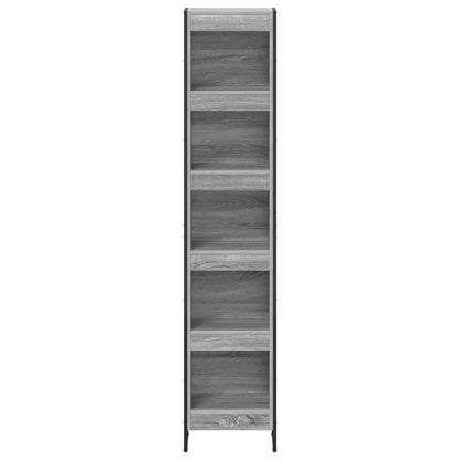 vidaXL Bücherregal Graues Sonoma 80 x 30 x 155 cm Holzwerkstoff