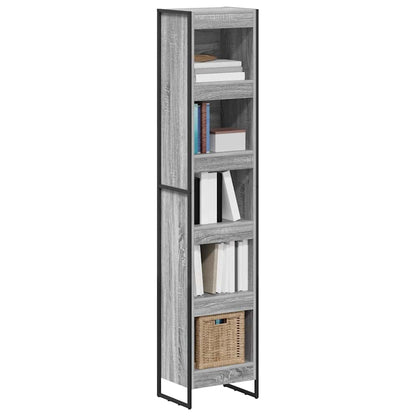 vidaXL Bücherregal Graues Sonoma 80 x 30 x 155 cm Holzwerkstoff