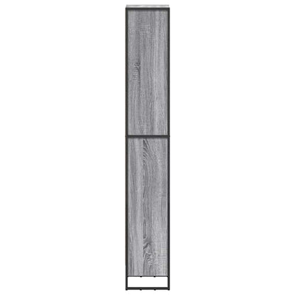vidaXL Bücherregal Graues Sonoma 80 x 30 x 155 cm Holzwerkstoff