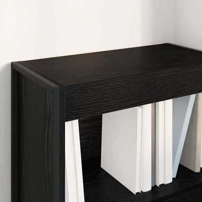 vidaXL Bücherregal Schwarz Eichen-Optik 80 x 30 x 155 cm Holzwerkstoff