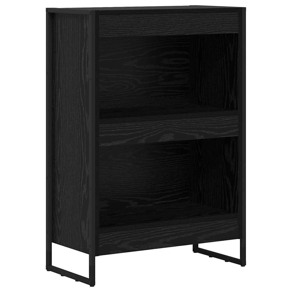 vidaXL Bücherregal Schwarz Eichen-Optik 80 x 30 x 155 cm Holzwerkstoff