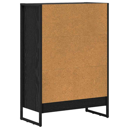 vidaXL Bücherregal Schwarz Eichen-Optik 80 x 30 x 155 cm Holzwerkstoff