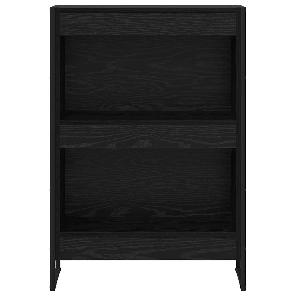 vidaXL Bücherregal Schwarz Eichen-Optik 80 x 30 x 155 cm Holzwerkstoff