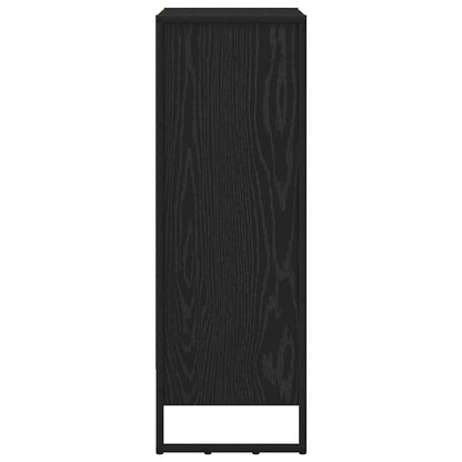 vidaXL Bücherregal Schwarz Eichen-Optik 80 x 30 x 155 cm Holzwerkstoff