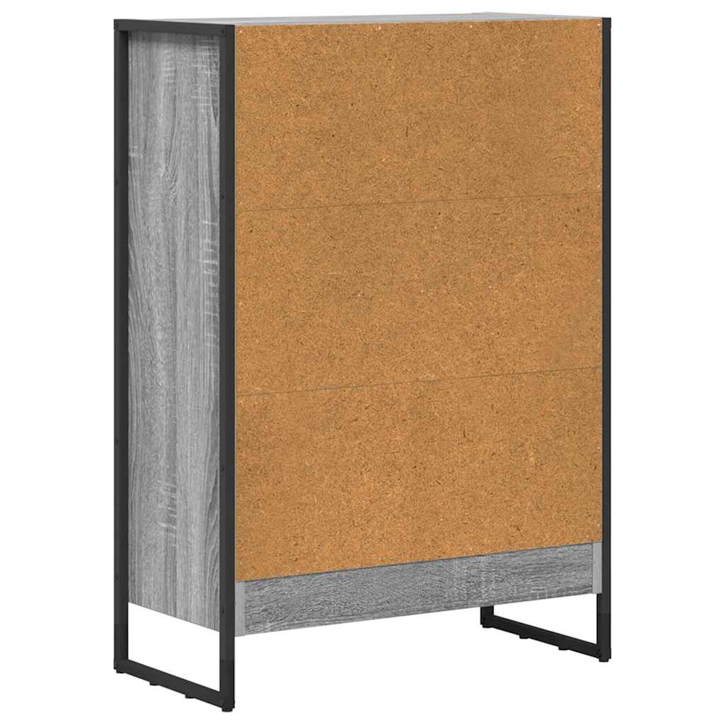 Bücherregal Graues Sonoma 80 x 30 x 155 cm Holzwerkstoff