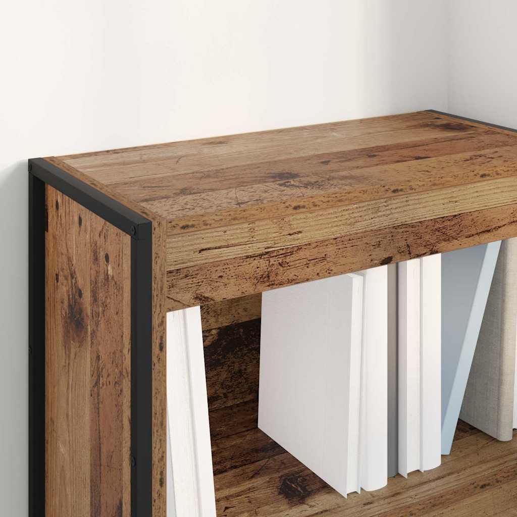 vidaXL Bibliothèque en bois de récupération 80 x 30 x 155 cm Bois d'ingénierie