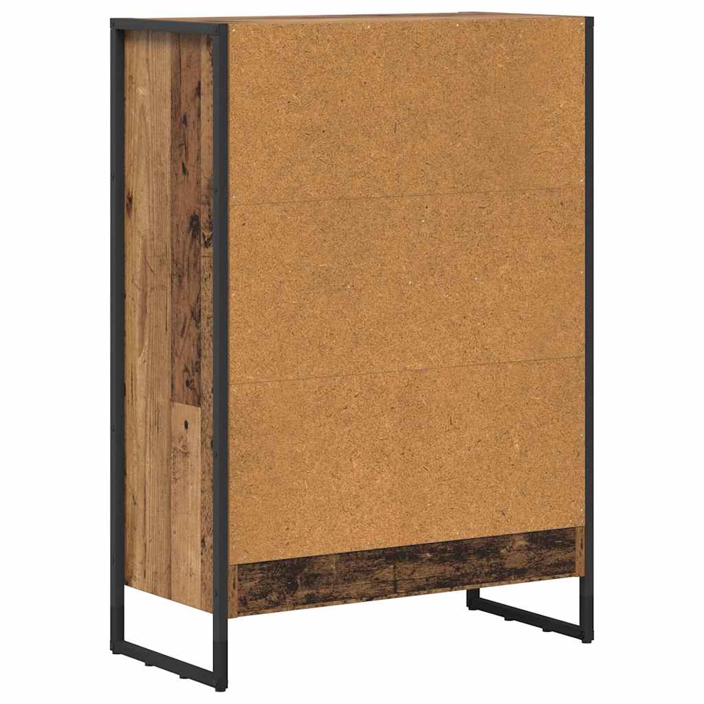 vidaXL Bibliothèque en bois de récupération 80 x 30 x 155 cm Bois d'ingénierie
