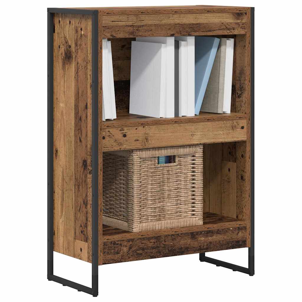 vidaXL Bibliothèque en bois de récupération 80 x 30 x 155 cm Bois d'ingénierie