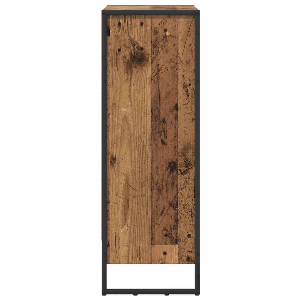 vidaXL Bibliothèque en bois de récupération 80 x 30 x 155 cm Bois d'ingénierie
