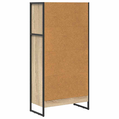 vidaXL Bücherregal Sonoma 80 x 30 x 155 cm Holzwerkstoff